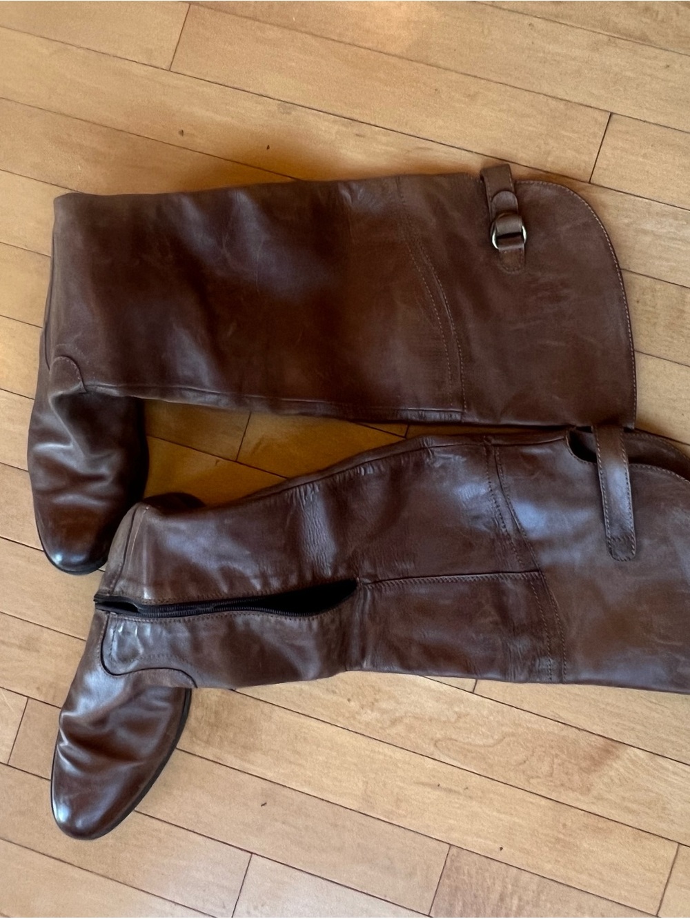 BROWN’s Tall Brown Leather Riding Boots